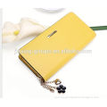 New fashion leather woman evening clutch with zipper closure.OEM orders are welcome.